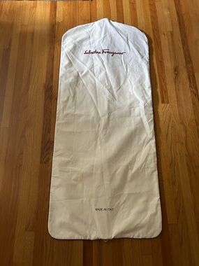 Salvatore Ferragamo White Garment Bag 58”